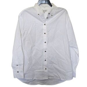 Madewell White Button Down Shirt Size Medium